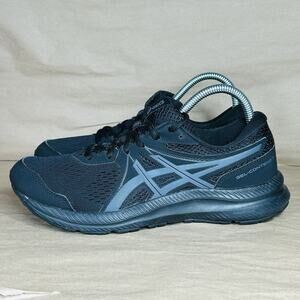 Asics Gel-contend 7 Women Size 8.5 Black Gray Mesh UpperRunning Shoes 1012A911